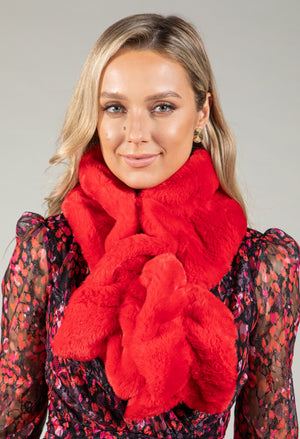 Faux Fur Textured Scarf
