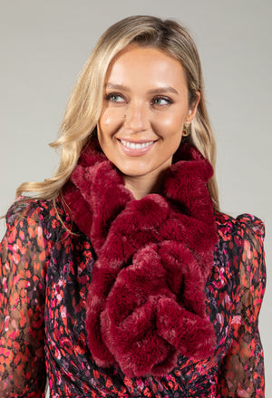Faux Fur Textured Scarf