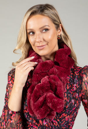 Faux Fur Textured Scarf