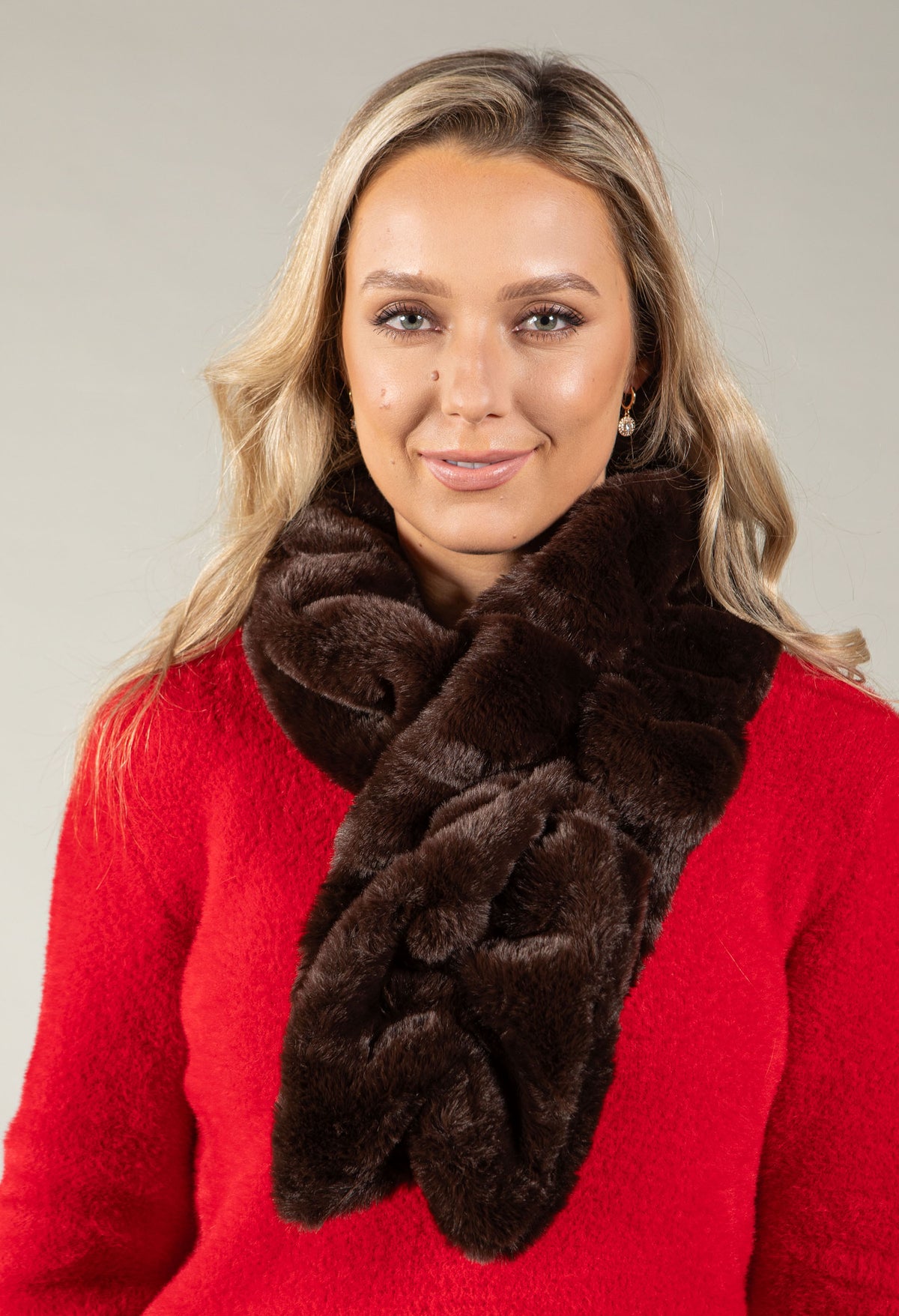 Faux Fur Textured Scarf