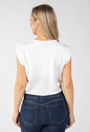 Cowl Neck Satin Blouse