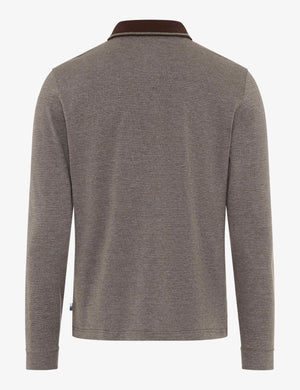 Jacquard Pattern Polo Top