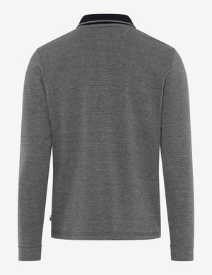 Jacquard Pattern Polo Top