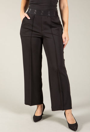 Sienna Wide Leg Trousers, view 2 – Pamela Scott