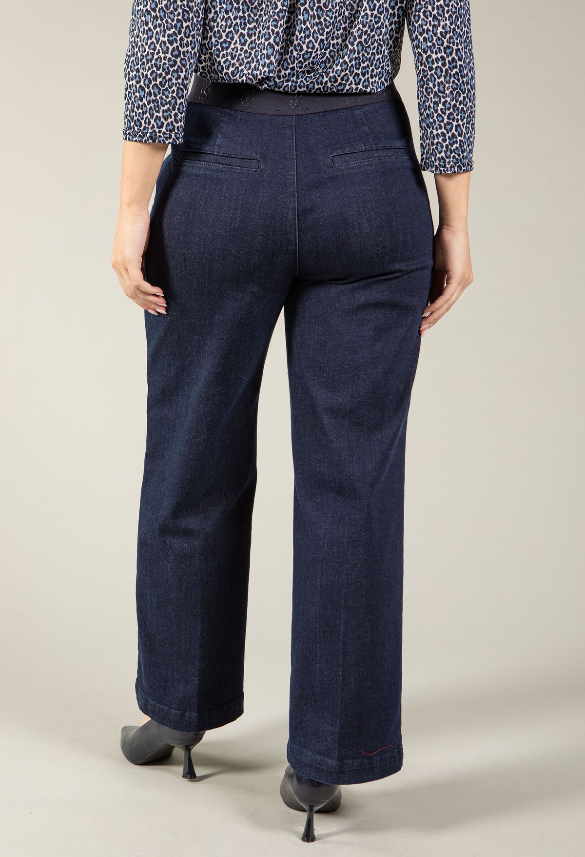 Sloane Wide Leg Denim Trousers