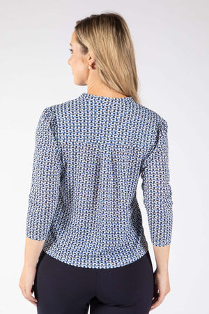 Tara Geometric Print Top