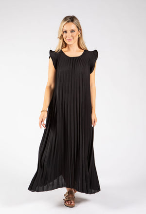 Plisse Pleated Pop Over Dress