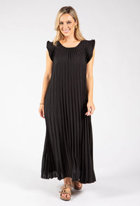 Plisse Pleated Pop Over Dress