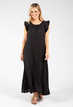Plisse Pleated Pop Over Dress