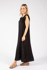 Plisse Pleated Pop Over Dress