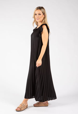 Plisse Pleated Pop Over Dress