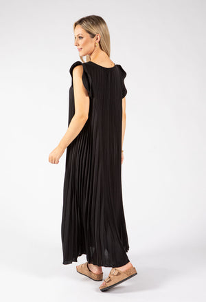 Plisse Pleated Pop Over Dress