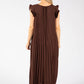 Plisse Pleated Pop Over Dress