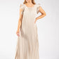 Plisse Pleated Pop Over Dress