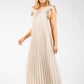 Plisse Pleated Pop Over Dress