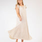 Plisse Pleated Pop Over Dress