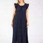 Plisse Pleated Pop Over Dress