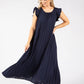 Plisse Pleated Pop Over Dress
