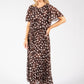 Polka Dot Plisse Pleated Midi Dress