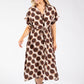 Geometric Print Shirt Dress