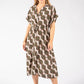 Geometric Print Shirt Dress