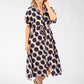 Geometric Print Shirt Dress