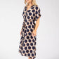 Geometric Print Shirt Dress