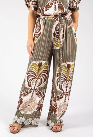 Abstract Print Trousers