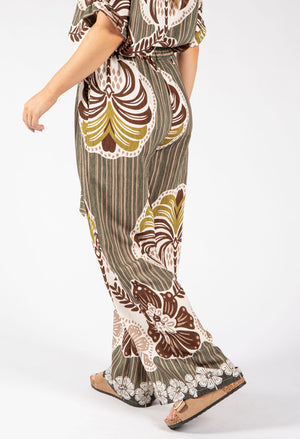 Abstract Print Trousers