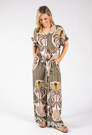 Abstract Print Trousers