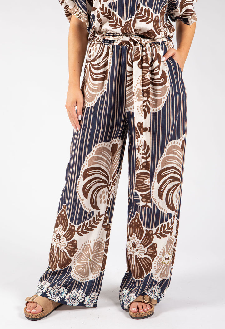 Abstract Print Trousers
