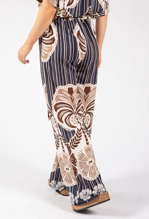 Abstract Print Trousers