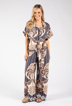 Abstract Print Trousers