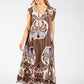 Abstract Print Summer Dress