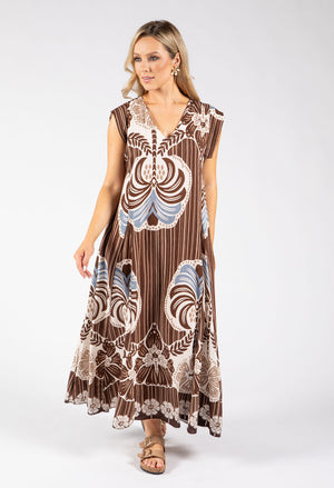 Abstract Print Summer Dress