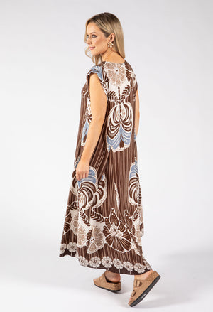 Abstract Print Summer Dress