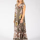Abstract Print Summer Dress
