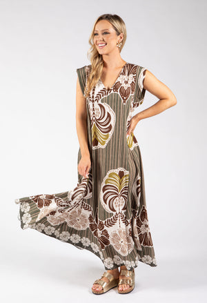 Abstract Print Summer Dress
