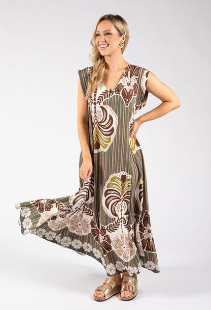 Abstract Print Summer Dress