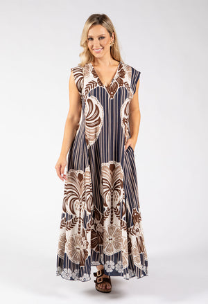 Abstract Print Summer Dress