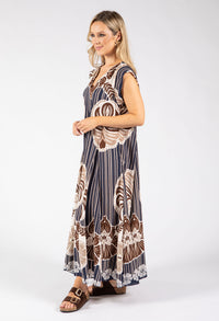 Abstract Print Summer Dress