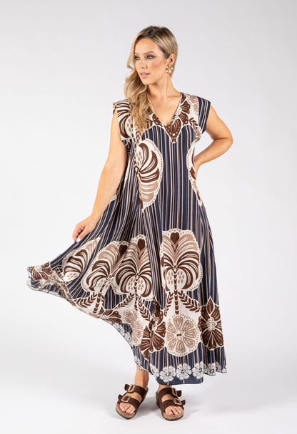 Abstract Print Summer Dress