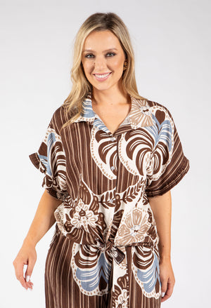 Abstract Print Blouse