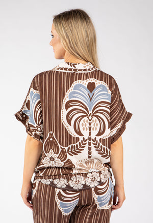 Abstract Print Blouse