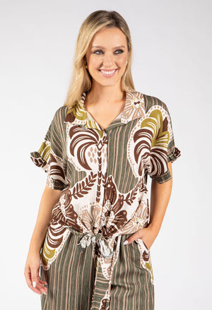 Abstract Print Blouse
