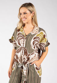 Abstract Print Blouse