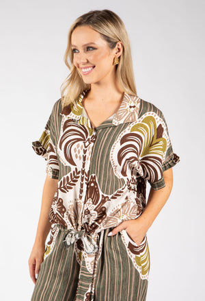Abstract Print Blouse