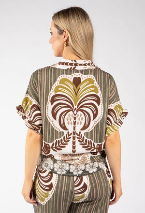 Abstract Print Blouse