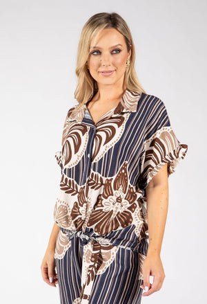 Abstract Print Blouse