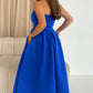 Danni Strapless Bandeau Midi Dress